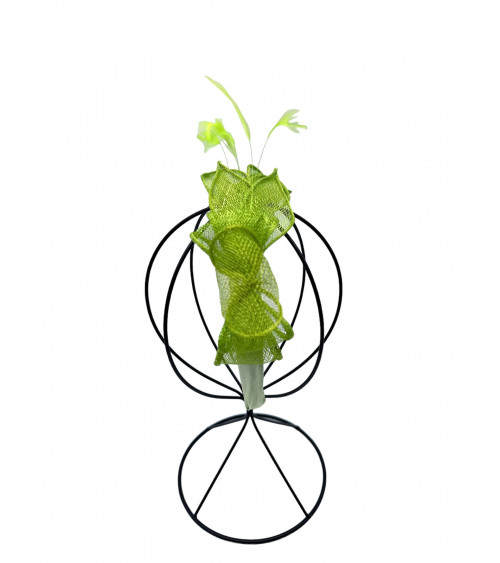 Bibi de cérémonie serre-tête coloris vert - Chapo & Co