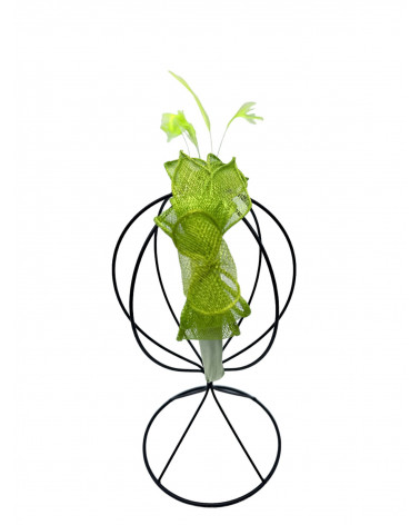 Bibi de cérémonie serre-tête coloris vert - Chapo & Co