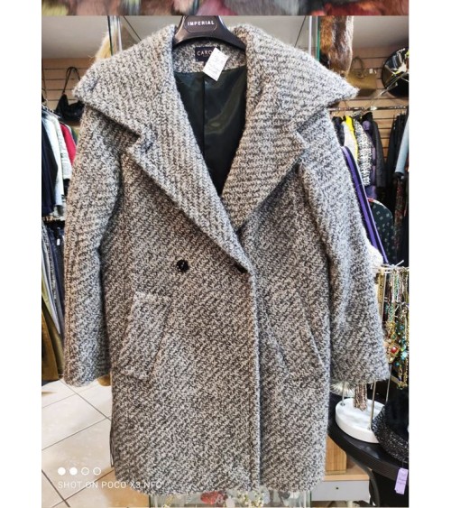 Manteau laine gris 